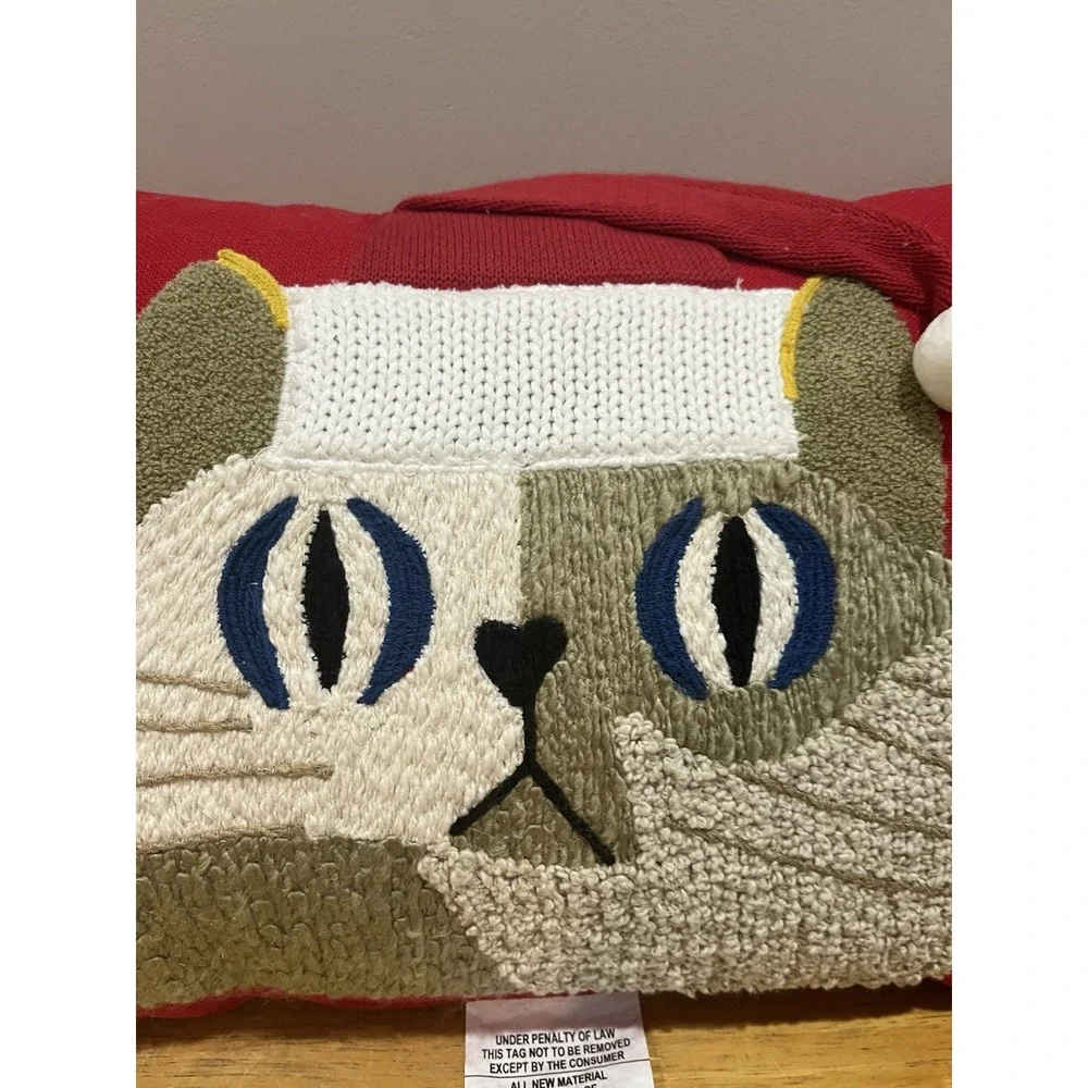 Opalhouse Jungalow Decorative Christmas Cat‎ Pillow 14x20